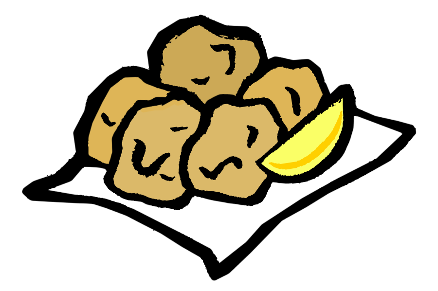 唐揚げのイラスト